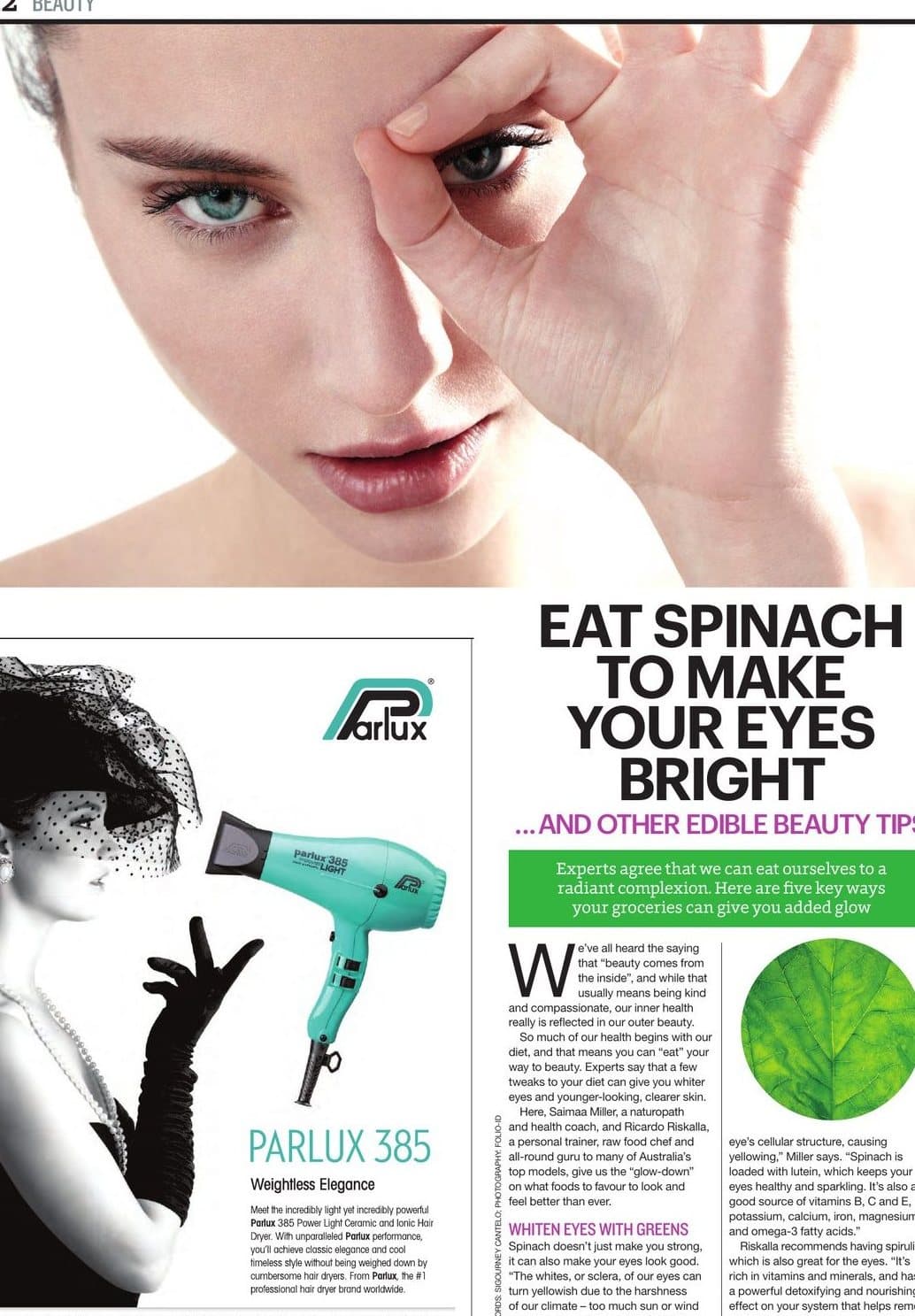 Beauty From Within — tearsheet