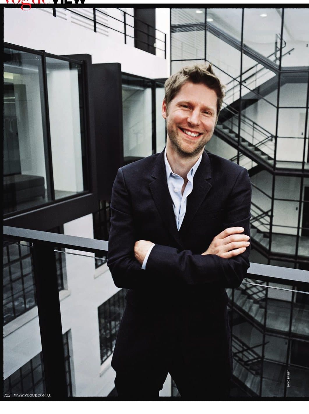 Interviewing Christopher Bailey for Burberry in London — tearsheet