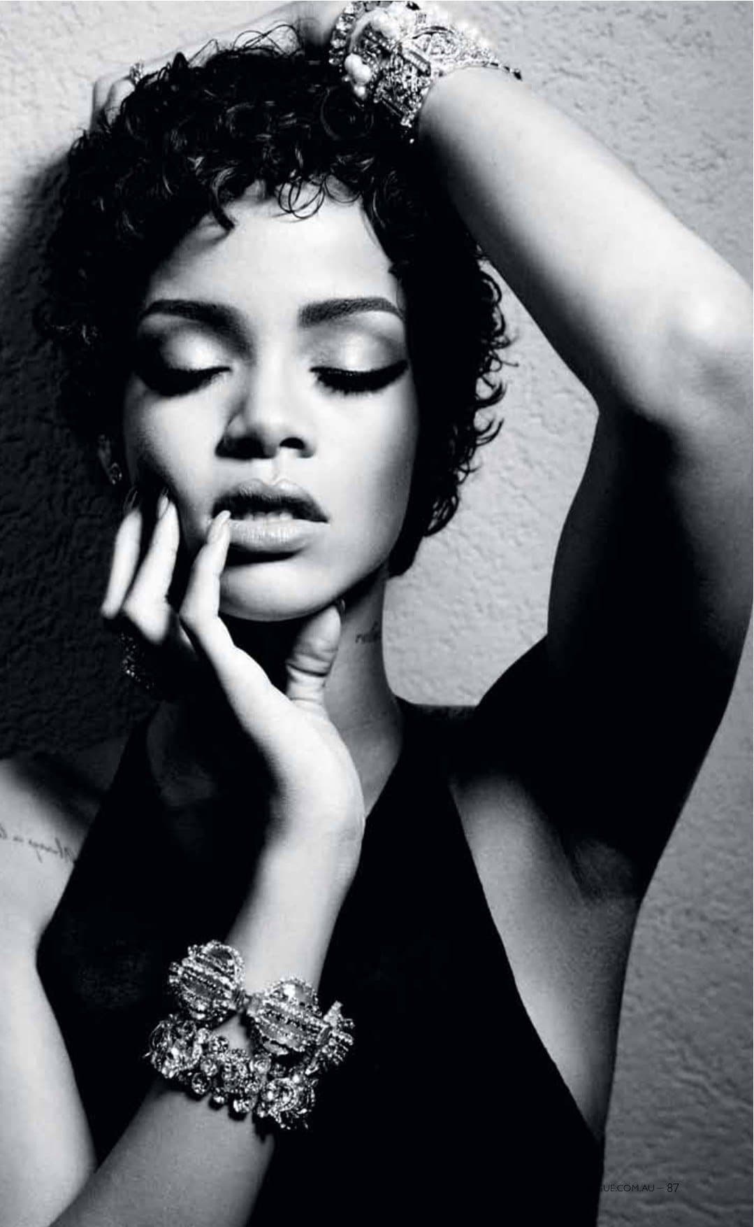 Interviewing Rihanna in Barbados for M·A·C — tearsheet