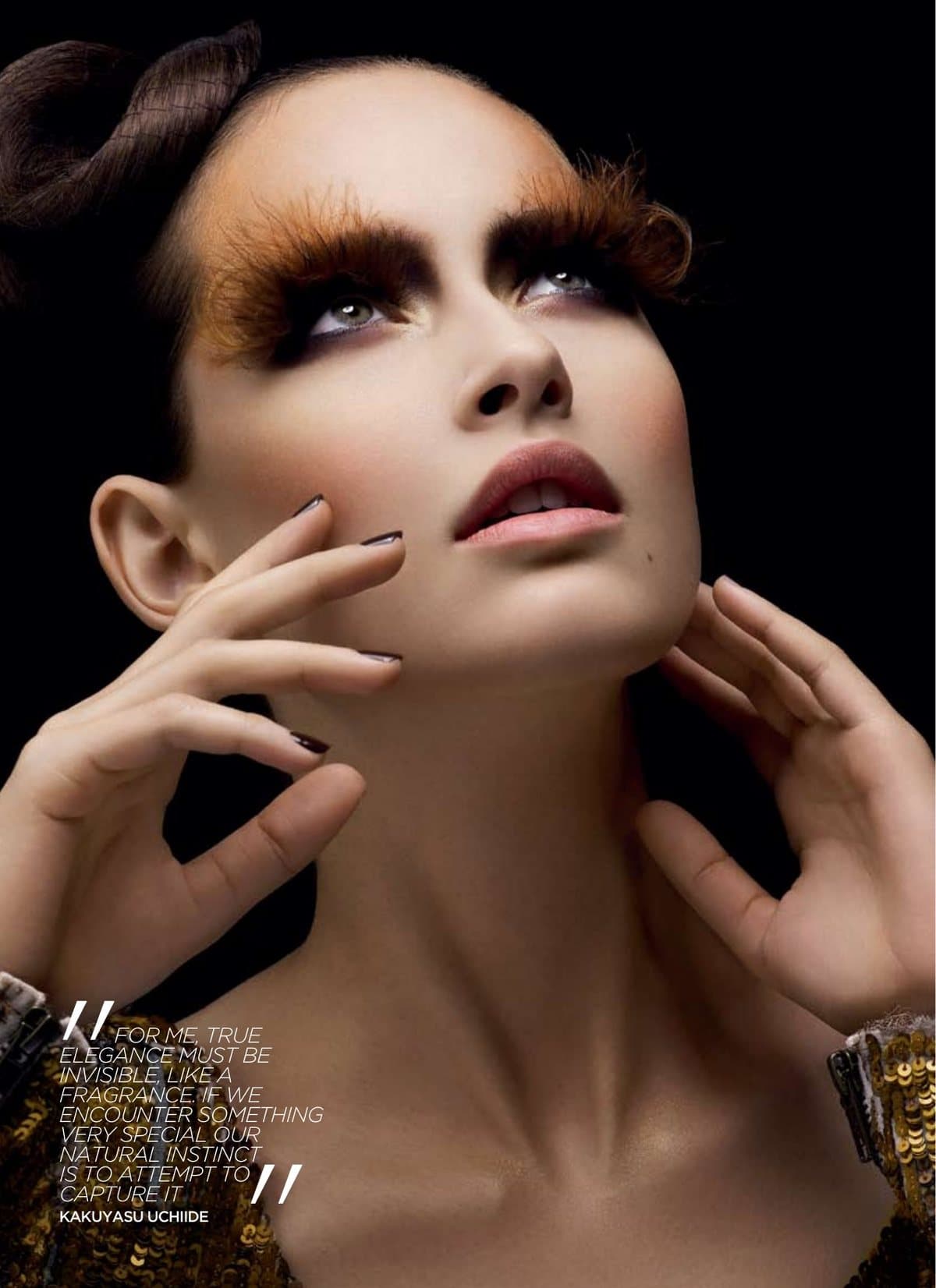 A Shoot with Shu Uemura’s Uchiide San — tearsheet