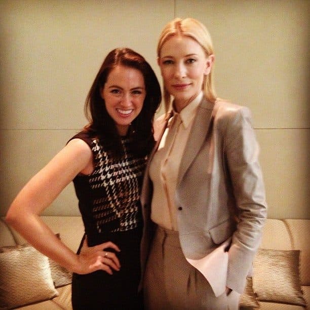 Sigourney Cantelo with Cate Blanchett