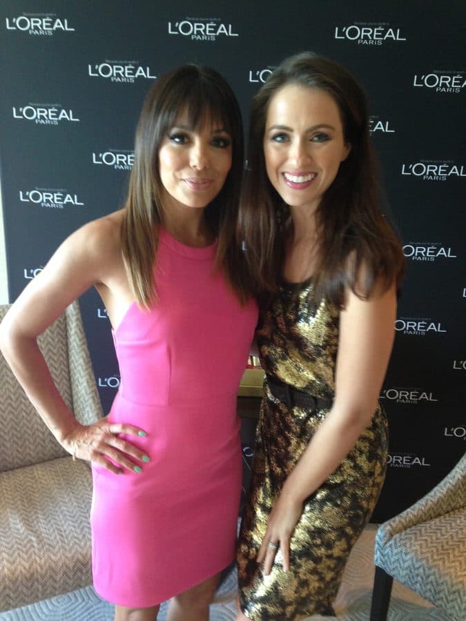 Sigourney Cantelo with Eva Longoria