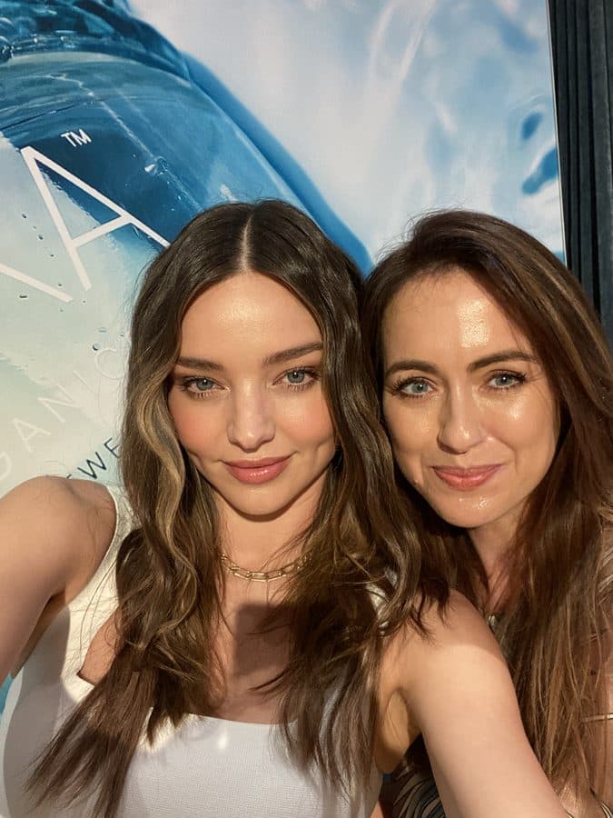Sigourney Cantelo with Miranda Kerr