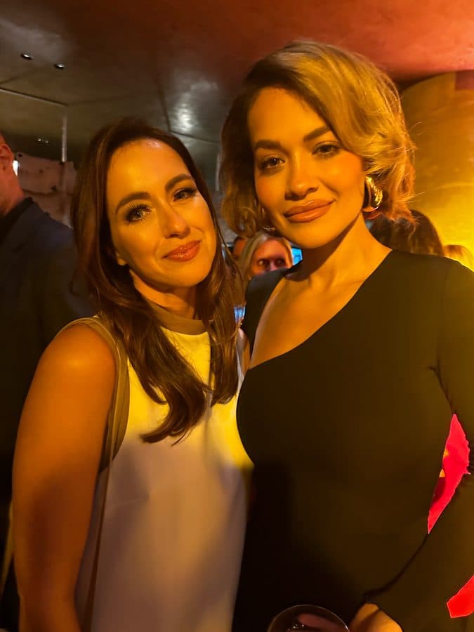 Sigourney Cantelo with Rita Ora