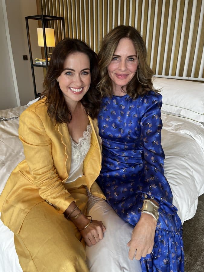 Sigourney Cantelo with Trinny Woodall